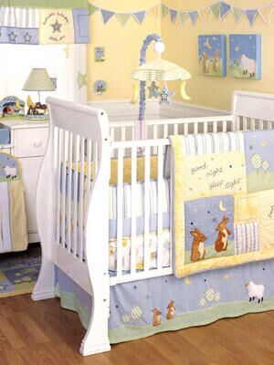 animal themed baby room