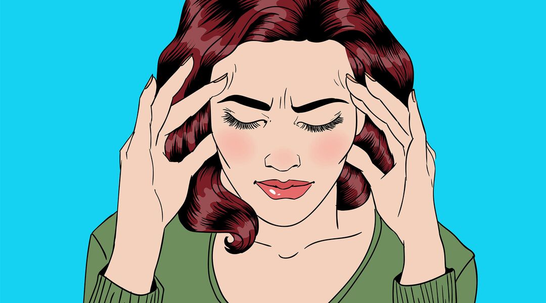 illustration of frustrated woman
