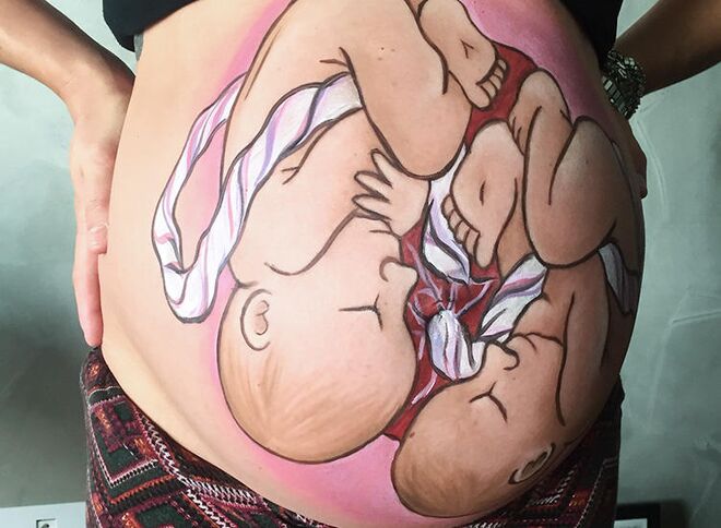 26 Stunning Painted Pregnant Bellies