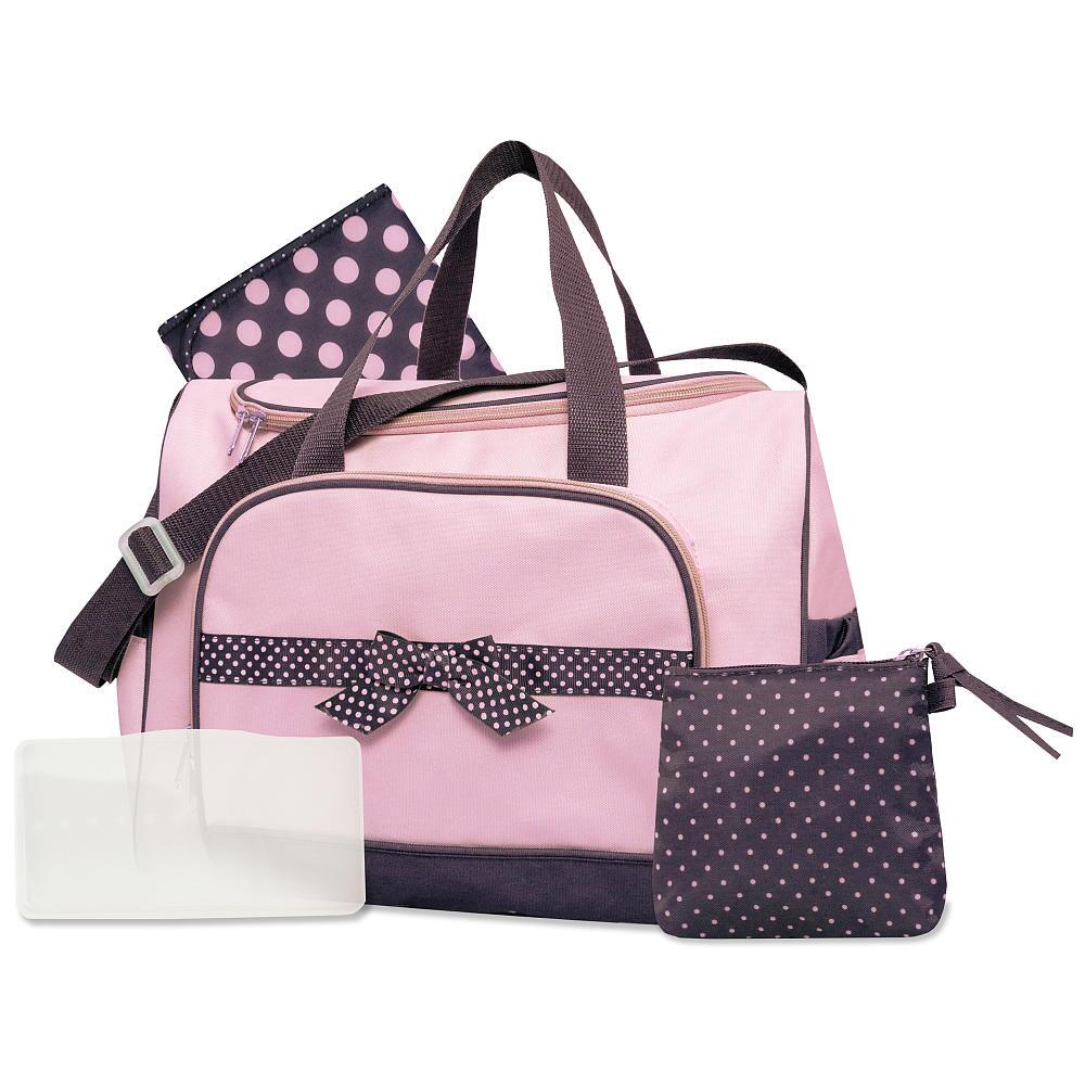 Baby Essentials 4 in 1 Duffle Diaper Bag - Pink from Baby Essentials ...