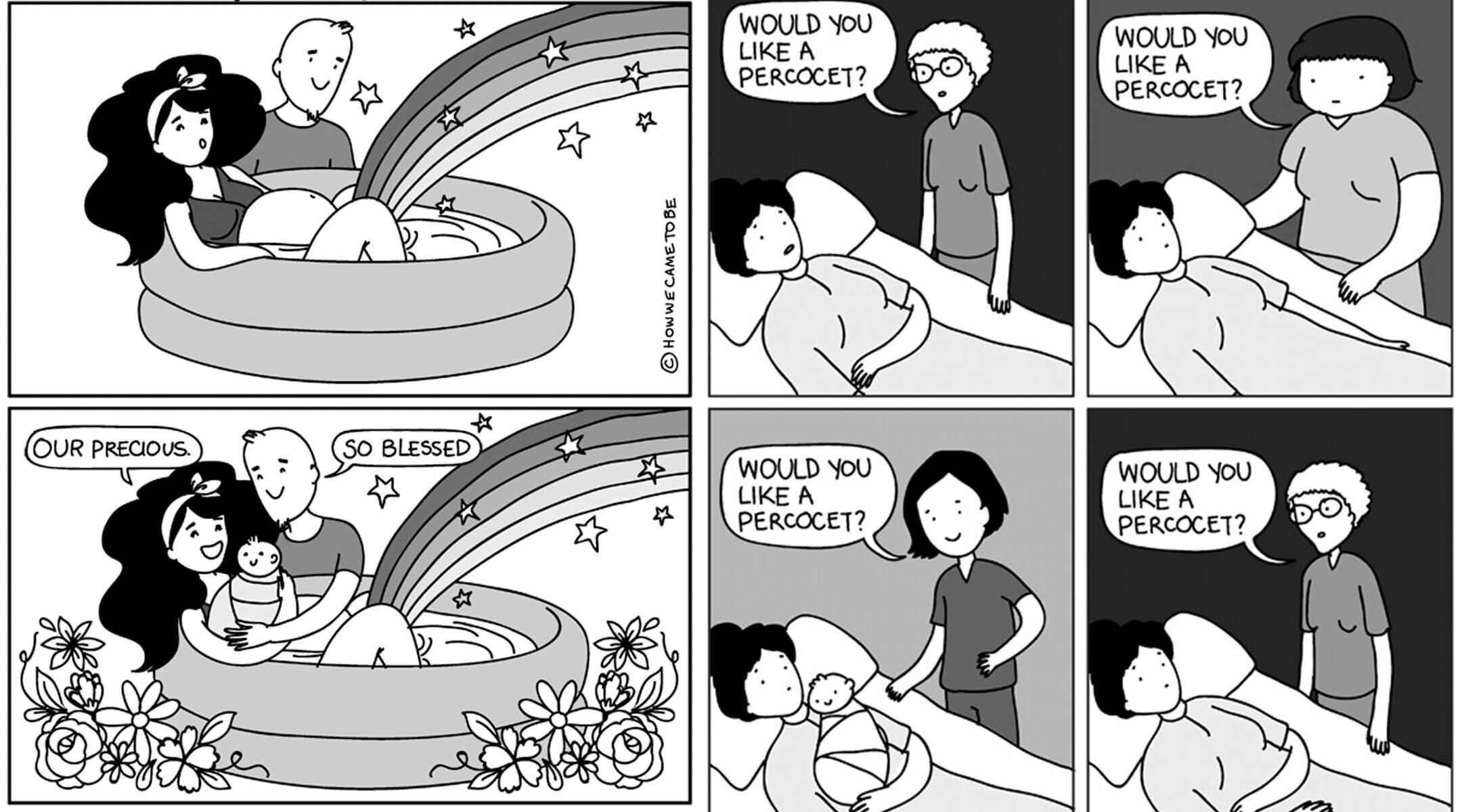 Mom Illustrates Birth Story In Hilarious Comic 