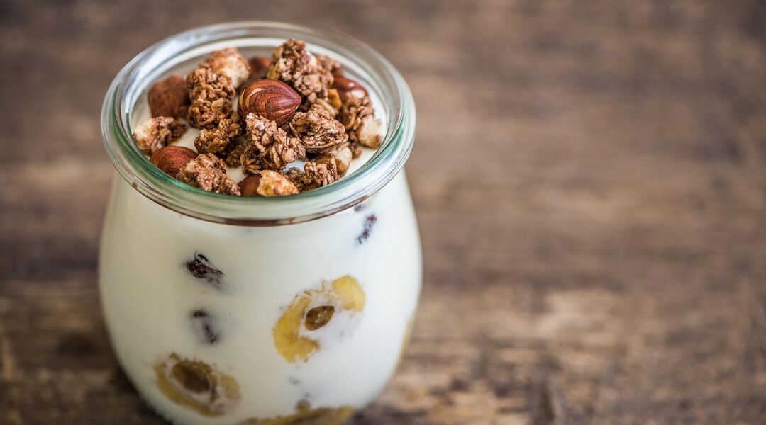 yogurt and nuts healthy food for pregnancy multiples