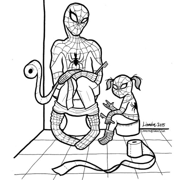 Spiderman 42 Pages Kids Coloring Book Instant Download PDF Coloring Pages  Printable Children's Superhero Activities Kids Birthday Gift 