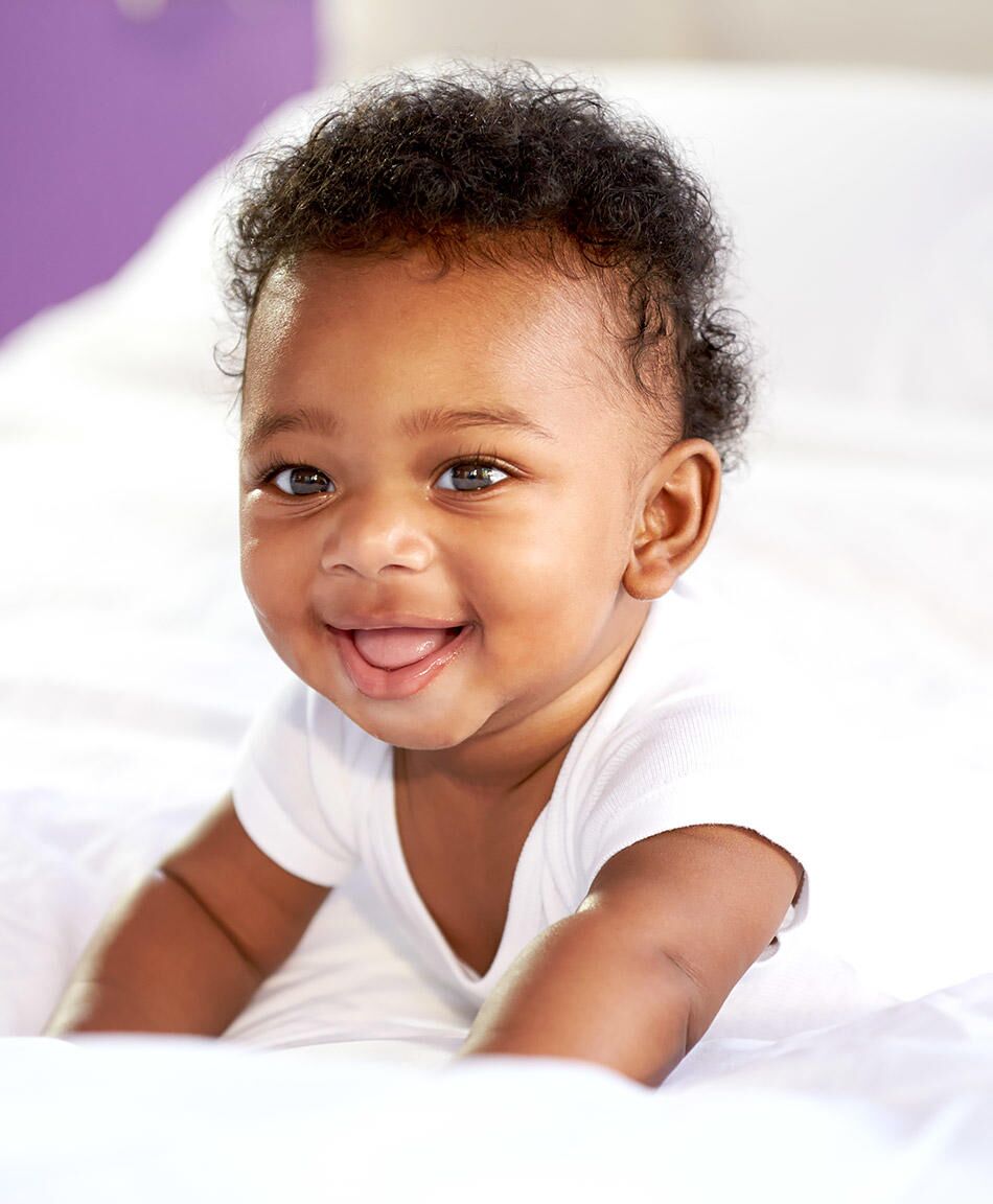 Meet the 9-week-old baby who's going viral for his full head of hair