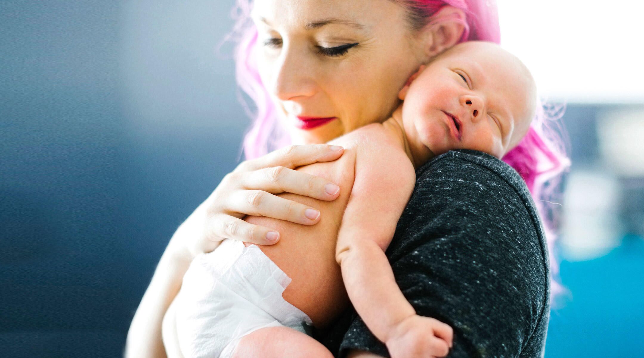 Plus-Size Mom Stock Photo: Stuffed Animal - It's time you were