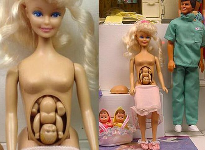 barbie with baby in belly
