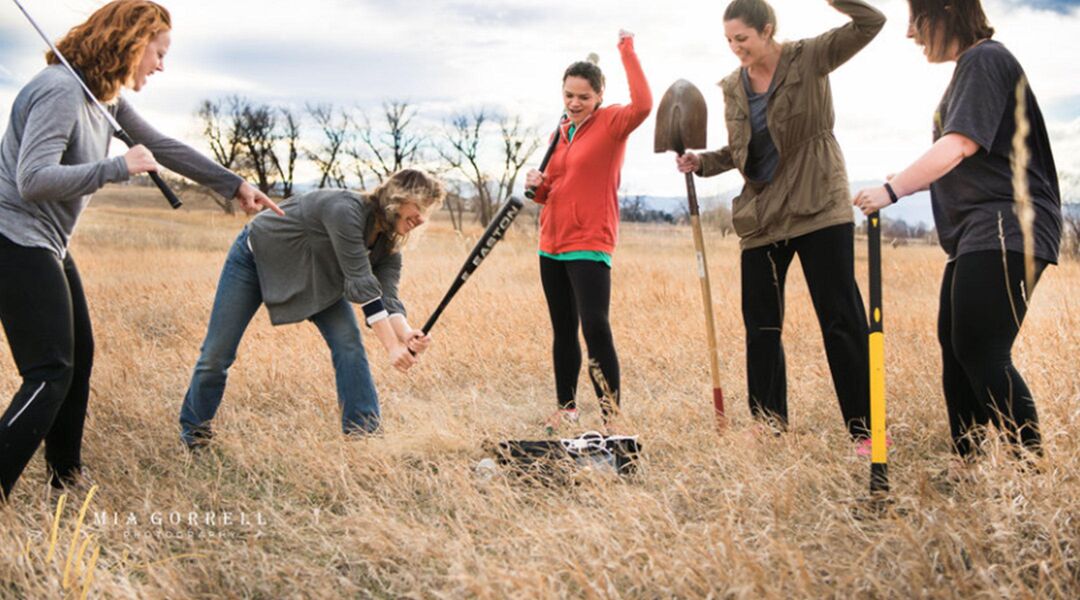 Moms smash breast pump in open field