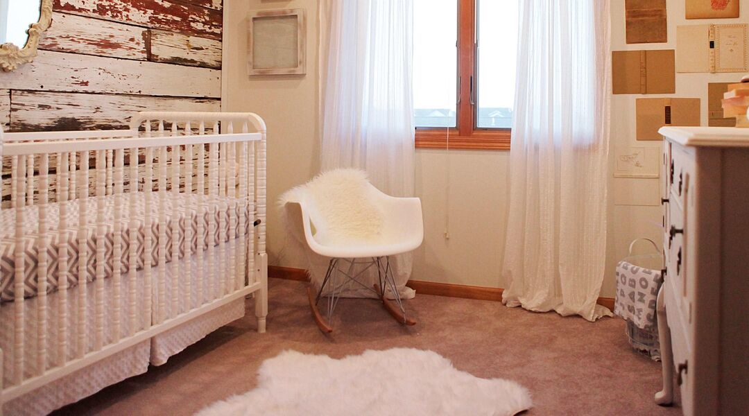 nursery with a rustic style