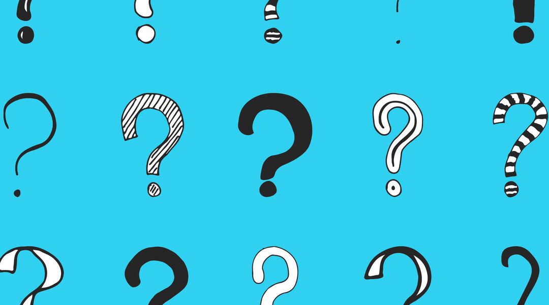 illustrated question marks