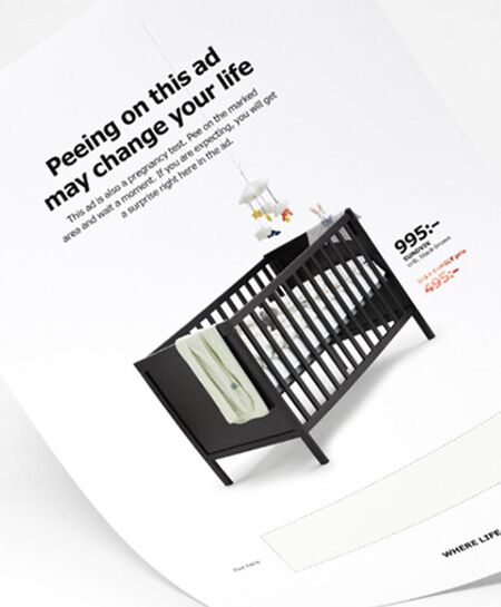 Ikea Crib Ad Doubles As Pregnancy Test