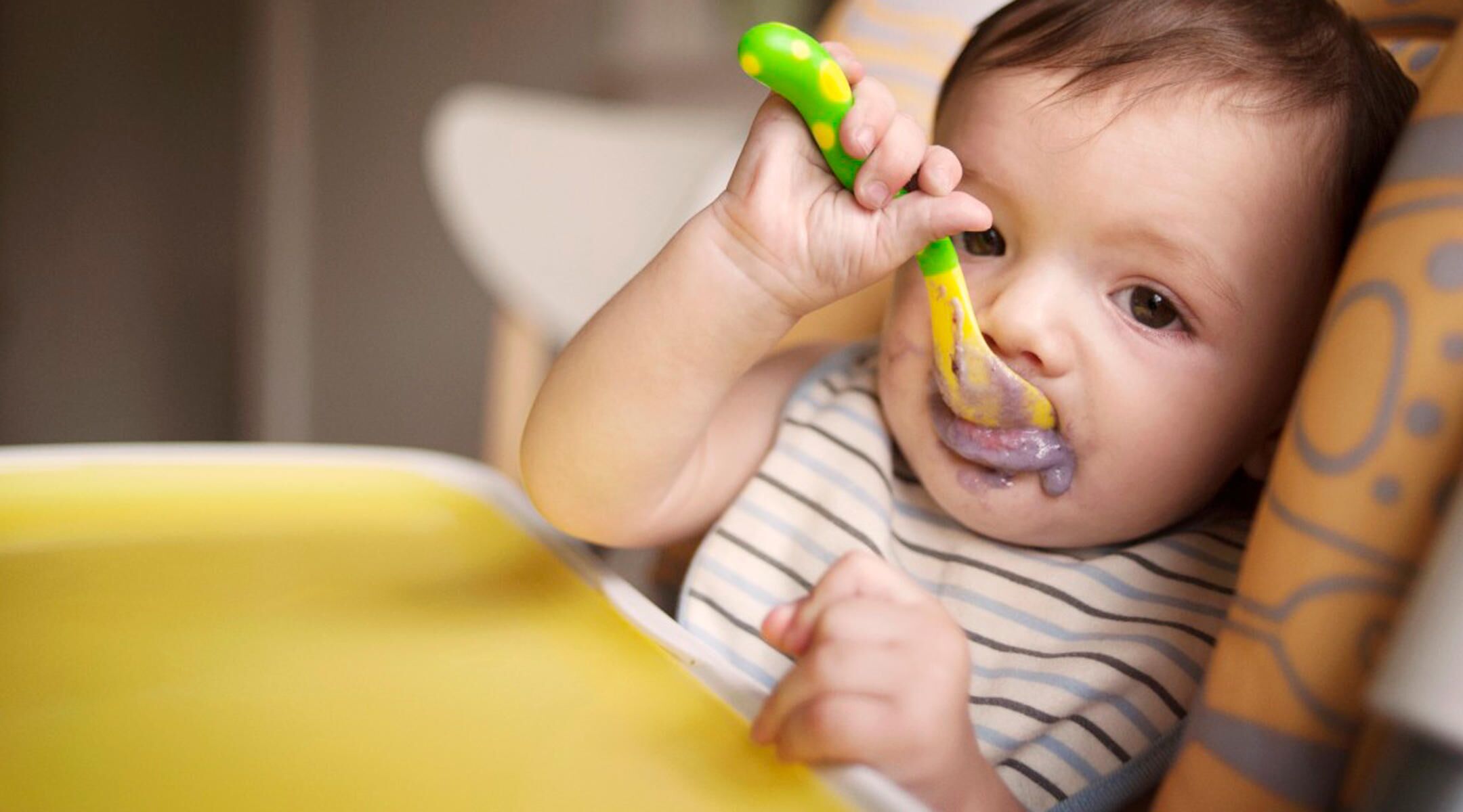 baby spoon that holds food