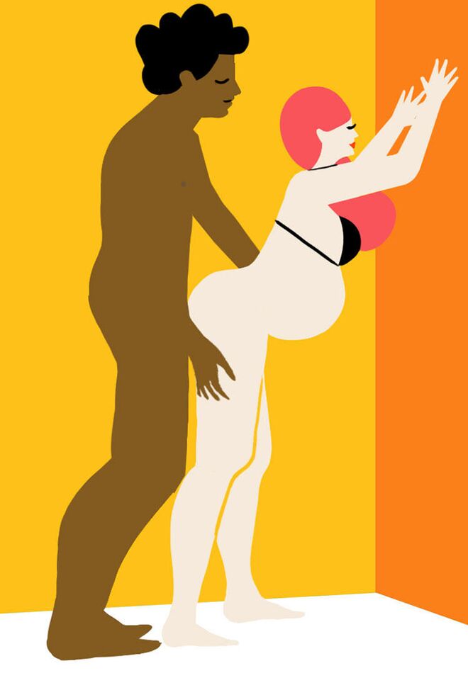 pregnancy-sex-positions-against-wall-couple