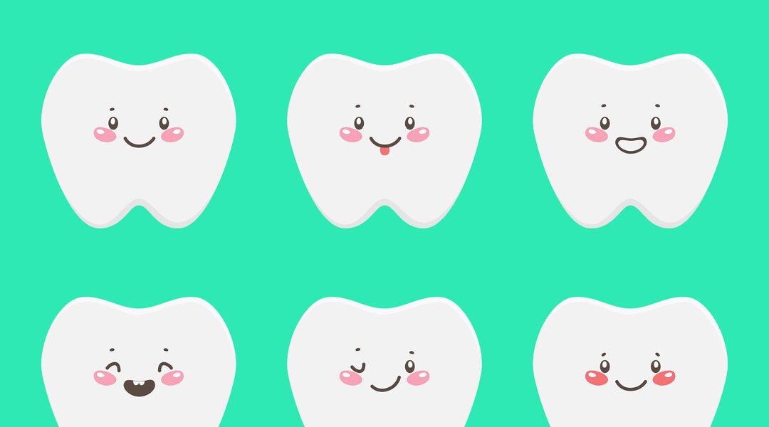 Fun illustration baby teeth